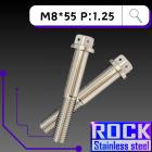 【ROCK Stainless Steel】ROCK 白鐵螺絲M8*55 P:1.25| Webike摩托百貨