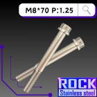 【ROCK Stainless Steel】ROCK 白鐵螺絲M8*70 P:1.25| Webike摩托百貨