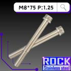 【ROCK Stainless Steel】ROCK 白鐵螺絲M8*75 P:1.25| Webike摩托百貨