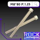 【ROCK Stainless Steel】ROCK 白鐵螺絲M8*80 P:1.25| Webike摩托百貨