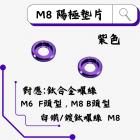 【ROCK Stainless Steel】ROCK M8 鋁合金墊片 紫色| Webike摩托百貨