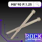 【ROCK Stainless Steel】ROCK 白鐵六角螺絲 M8*90 P:1.25| Webike摩托百貨