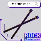 【ROCK Stainless Steel】ROCK 白鐵 鍍鈦螺絲 M6*105 P:1.0 鍍鈦| Webike摩托百貨