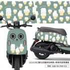 【GOGOBIZ】車身防刮套 融化的貓 (綠色) VINOORA 125| Webike摩托百貨