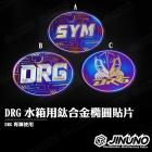 【Jinuno 桀諾】鈦合金橢圓貼片 (水箱用) DRG| Webike摩托百貨