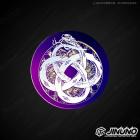 【Jinuno】圓形鈦合金銘板 / 反光片 蛇結| Webike摩托百貨