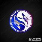 【Jinuno】圓形鈦合金銘板 / 反光片 蠍子| Webike摩托百貨