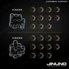 【Jinuno】CNC 黑色墊高套筒 M10| Webike摩托百貨