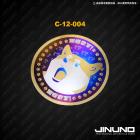 【Jinuno】鈦合金圓形貼片 C-12-004| Webike摩托百貨