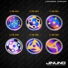 【Jinuno 桀諾】正鈦合金圓形反光片 血輪眼| Webike摩托百货