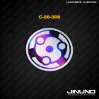 【Jinuno 桀諾】正鈦合金圓形反光片 血輪眼| Webike摩托百货