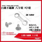 【PART】白鐵不鏽鋼八字環| Webike TW