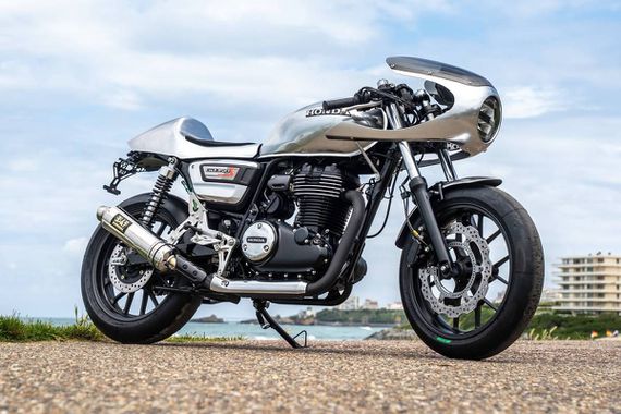 英倫純粹 Cafe Racer！Honda GB350 改裝「銀色子彈」閃耀歐洲改裝大賽