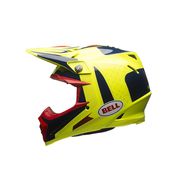 【BELL】MOTO 9 FLEX 複合纖維越野安全帽 VICE彩繪 (黃/藍)
