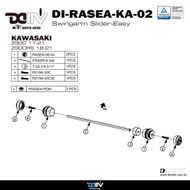【DIMOTIV (DMV)】EASY 後搖臂防倒球 Z900 / Z900RS (17-21)
