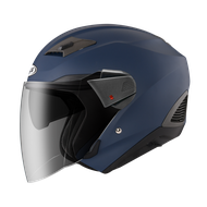 【ZEUS 瑞獅】ZS-611F 素色 四分之三安全帽 (啞光藍)