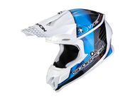 【Scorpion helmet】VX-16 AIR GEM越野安全帽 (亮面白/藍)