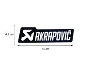 【AKRAPOVIC】通用型 耐熱貼紙 (115 × 35 MM / 單色)