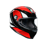【AGV】K6 HYPHEN 黑白紅 全罩安全帽