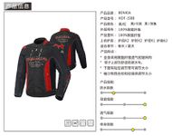 【BENKIA】HDF-JS88 春夏季防摔外套 (黑/紅)