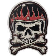 【LETHAL THREAT】Mini skull flames helmet 貼紙