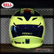 【BELL】MOTO 9 FLEX 複合纖維越野安全帽 VICE彩繪 (黃/藍)