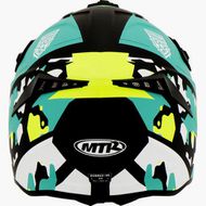 【MTR】MTR X7B 消光黑/ 薄荷綠/黃配色  越野摩安全帽