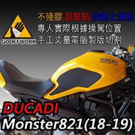 【下班手作】DUCATI Monster821 (2018-19) 油箱止滑貼