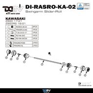 【DIMOTIV (DMV)】ROLL 後搖臂防倒球 Z900 / Z900RS (17-21)