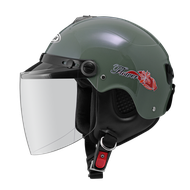 【ZEUS 瑞獅】ZS-108MJ 半罩式安全帽 (珍珠褐綠)