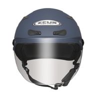 【ZEUS 瑞獅】ZS-126DC 素色 半罩式安全帽 (啞光藍)