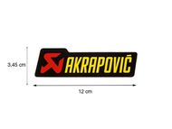 【AKRAPOVIC】耐熱排氣管貼紙 (120x34.5mm)