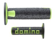 【domino】A360 通用型握把套 22-26MM (越野型 / 左右一對 / 黑 / 綠)
