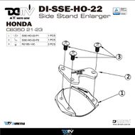 【DIMOTIV (DMV)】側柱加大座 CB350RS (21-24)