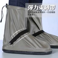 【XILLA】高筒防水防滑 雨鞋套 (夜行黑)