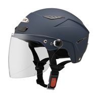 【ZEUS 瑞獅】ZS-126DC 素色 半罩式安全帽 (啞光藍)